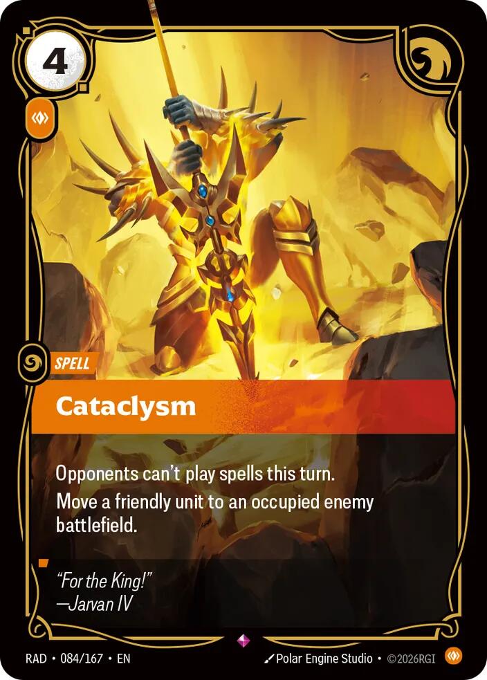Riftbound TCG Cataclysm Foil Rare Radiance 084/167 NM