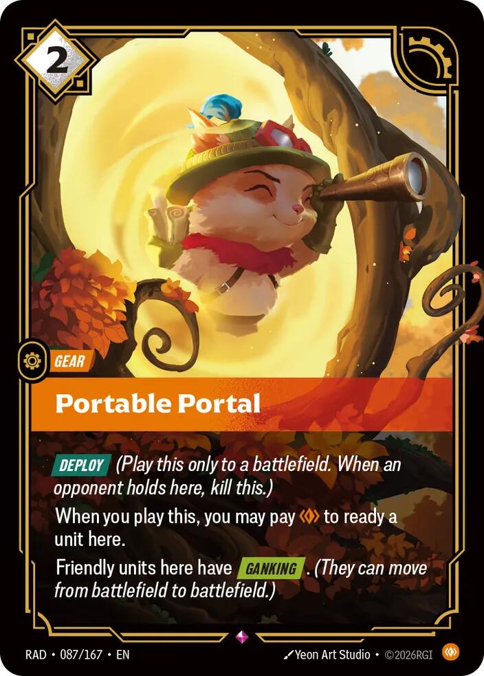 Riftbound TCG Portable Portal Foil Rare Radiance 087/167 NM