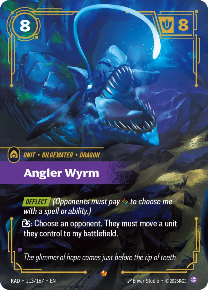 Riftbound TCG Angler Wyrm Foil Epic Radiance 113/167 NM