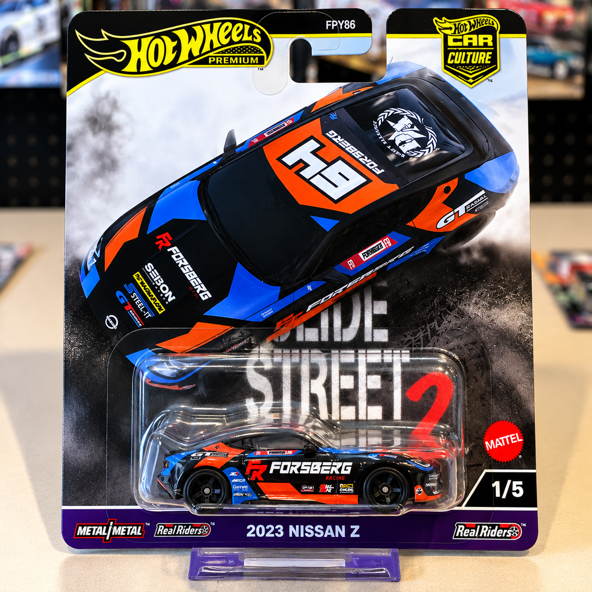 Hot Wheels Premium Car Culture Slide Street 2 2023 Nissan Z Forsberg Racing 1/5